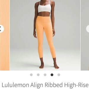 Lululemon Athletica Orange Leggings